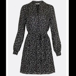 NWT Joie Black and white Floral Dress LEONORE size XS